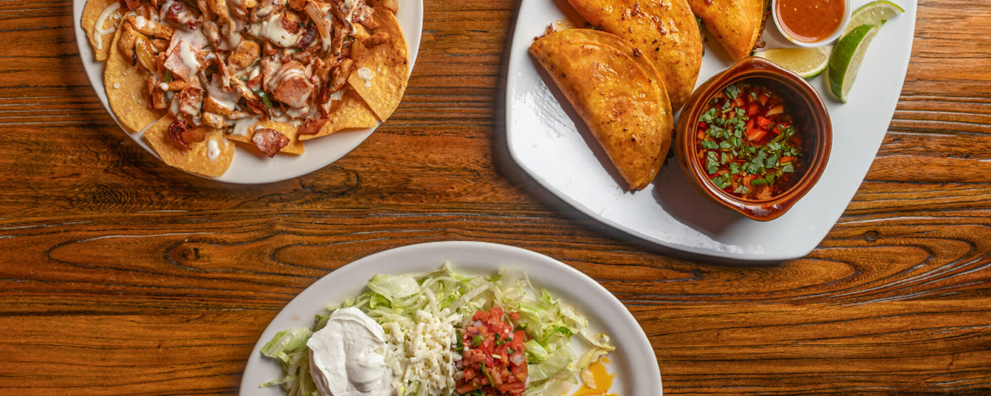 Plates Of Food On Table